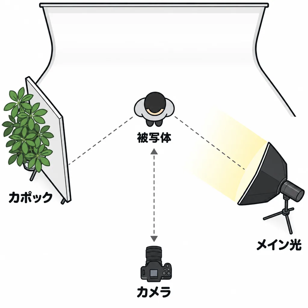 全身撮影の配置図