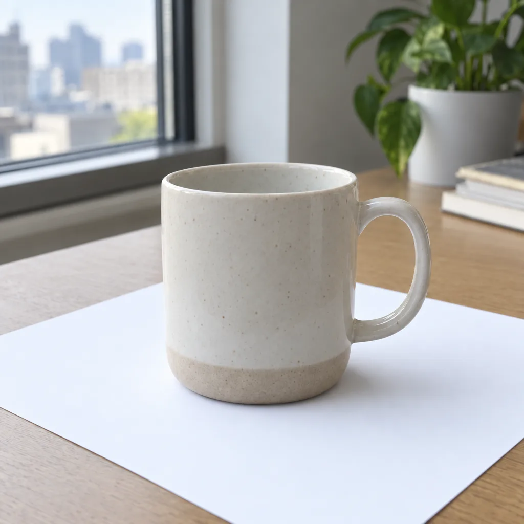 室内灯を消し窓光のみで撮影しクリーンな白背景になった同じ商品写真