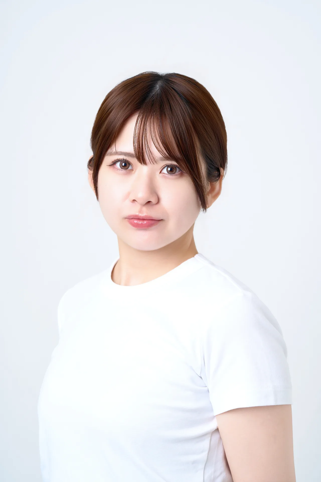 白ホリでの1灯撮影(回り込みあり)