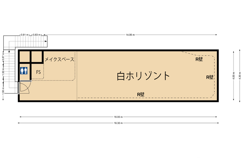 アーティストフォトスタジオ四谷の図面1