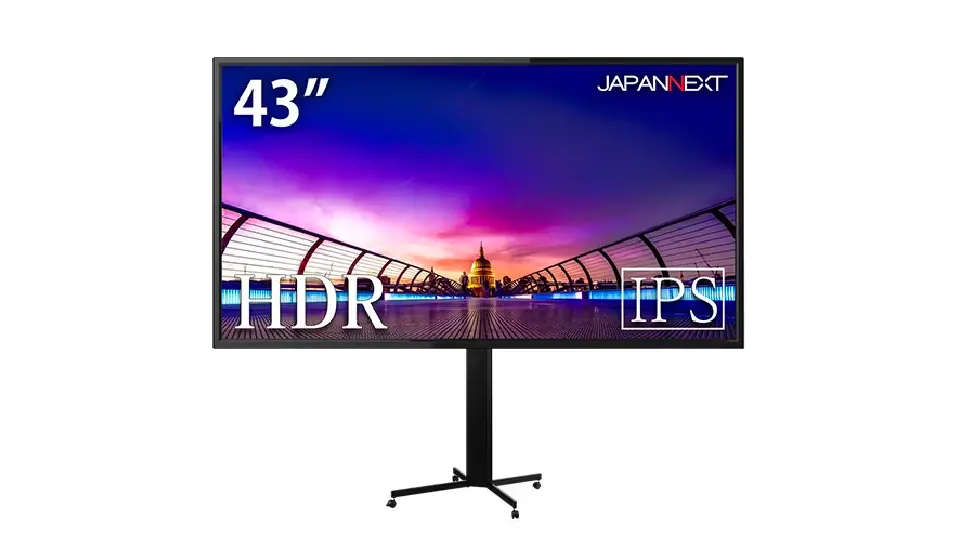 大型モニター JAPANNEXT 4K液晶モニター 43インチ（スタンド付き）